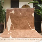 Caramel Abstract Terrain Berber Rug