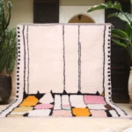 Blush Pink Patchwork Beni Ourain