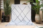 Ivory Navy Diamond Beni Ourain