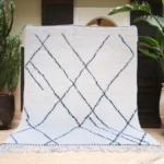 Ivory Navy Diamond Beni Ourain