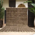Espresso Brown Grid Berber