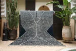 Charcoal X-Motif Kilim