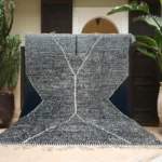 Charcoal X-Motif Kilim
