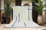 Ivory Navy Brushstroke Beni Ourain