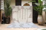 Stone Gray Sculptural Relief Berber