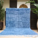 Sky Blue Plush Berber Shag