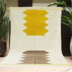 Saffron Stepped Diamond Kilim