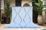 Ice Blue Cobalt Diamond Beni Ourain