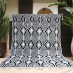 Charcoal Diamond Lattice Berber