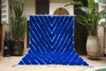 Royal Blue Chevron Berber