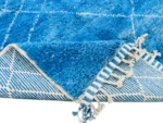 Electric Blue Diamond Beni Ourain - Image 10