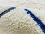 Ivory Navy Brushstroke Beni Ourain - Image 10