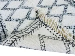Ivory Serrated Diamond Beni Ourain - Image 10