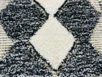 Ivory Black Diamond Berber Runner - Image 10