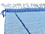 Ice Blue Cobalt Diamond Beni Ourain - Image 10