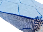 Ice Blue Cobalt Diamond Beni Ourain - Image 11