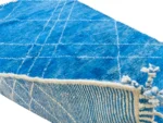 Electric Blue Diamond Beni Ourain - Image 12
