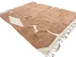 Caramel Abstract Terrain Berber Rug - Image 12