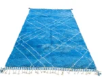 Electric Blue Diamond Beni Ourain - Image 2