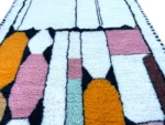 Blush Pink Patchwork Beni Ourain - Image 2