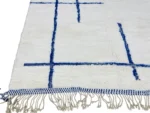 Ivory Navy Brushstroke Beni Ourain - Image 2