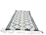 Ivory Serrated Diamond Beni Ourain - Image 2