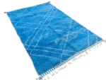 Electric Blue Diamond Beni Ourain - Image 3