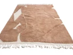 Caramel Abstract Terrain Berber Rug - Image 3