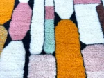 Blush Pink Patchwork Beni Ourain - Image 3