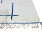 Ivory Navy Brushstroke Beni Ourain - Image 3