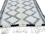 Ivory Serrated Diamond Beni Ourain - Image 4