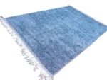 Sky Blue Plush Berber Shag - Image 4