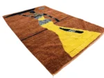 Terracotta Silhouette Figurative Boujad Rug - Image 4