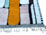 Blush Pink Patchwork Beni Ourain - Image 5