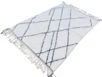Ivory Navy Diamond Beni Ourain - Image 5