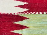 Crimson Ivory Sawtooth Kilim - Image 4