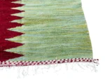 Crimson Ivory Sawtooth Kilim - Image 5