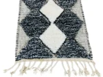 Ivory Black Diamond Berber Runner - Image 6