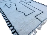 White Navy Abstract Beni Ourain - Image 6