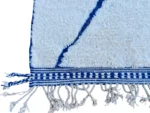 Ice Blue Cobalt Diamond Beni Ourain - Image 6
