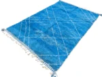 Electric Blue Diamond Beni Ourain - Image 7