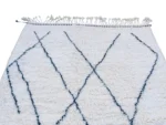 Ivory Navy Diamond Beni Ourain - Image 7