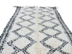 Ivory Serrated Diamond Beni Ourain - Image 7