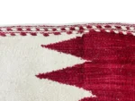 Crimson Ivory Sawtooth Kilim - Image 6