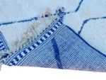 Ice Blue Cobalt Diamond Beni Ourain - Image 7