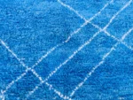 Electric Blue Diamond Beni Ourain - Image 8