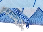 Ice Blue Cobalt Diamond Beni Ourain - Image 8