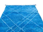 Electric Blue Diamond Beni Ourain - Image 9