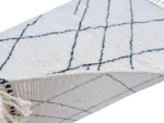 Ivory Navy Diamond Beni Ourain - Image 9