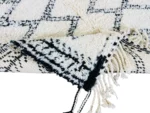 Ivory Serrated Diamond Beni Ourain - Image 9